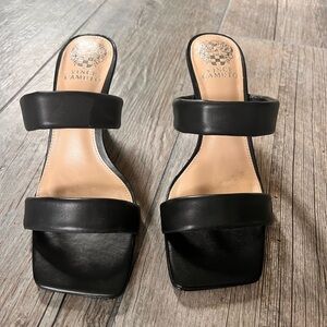 Vince Camuto Aslee Two Strap Slide Sandal Sz 7.5